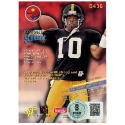 Kordell Stewart Autographed 95 Stadium Club #D436 Trading Card Beckett 52821