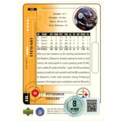 Kordell Stewart Autographed 99 UD MVP #190 Trading Card Beckett Witness 52819