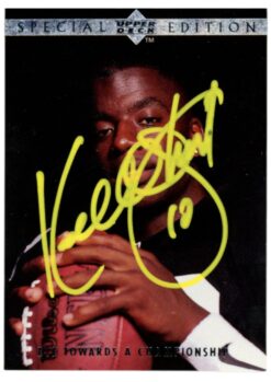 Kordell Stewart Autographed 95 UD SE Silver #SE76 Trading Card Beckett W 52805