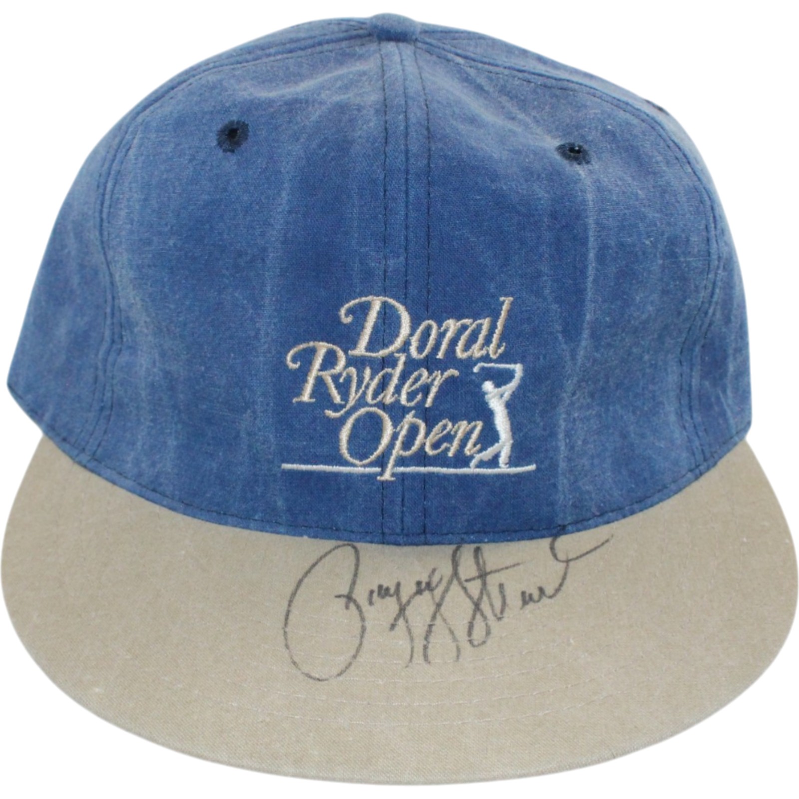 Stewart Payne Autographed/Signed Doral Ryder Open Blue Hat w/Case Beckett 55419