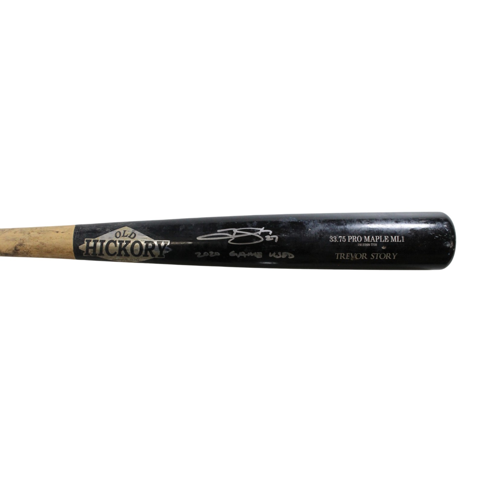 Trevor Story Signed Colorado Rockies Game Used '20 Old Hickory Bat Beckett 57825 3 Trevor Story Signed Colorado Rockies Game Used '20 Old Hickory Bat Beckett 57825