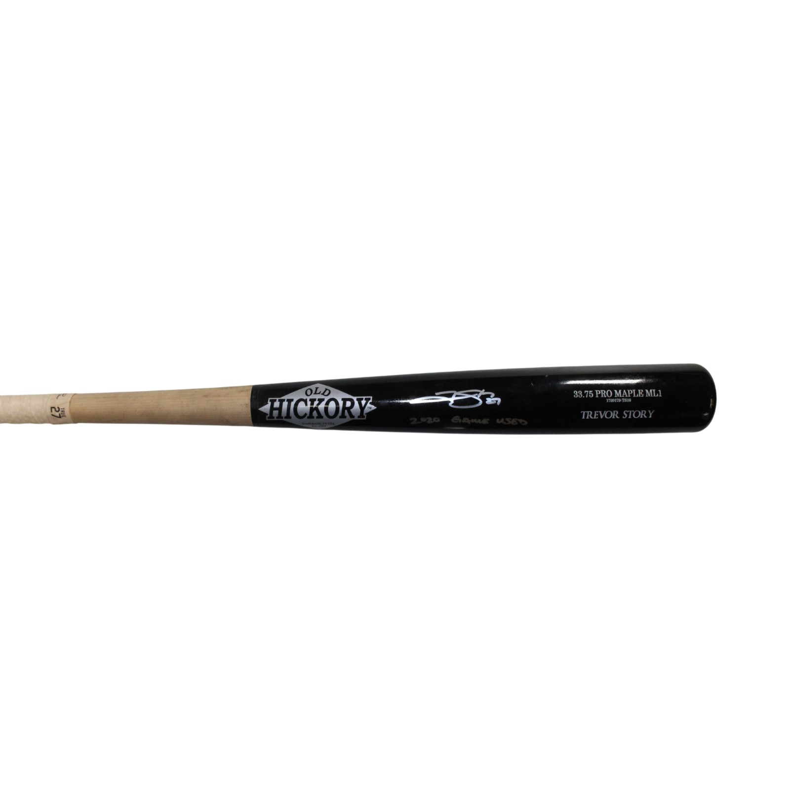 Trevor Story Signed Colorado Rockies Game Used '20 Old Hickory Bat Beckett 57826 3 Trevor Story Signed Colorado Rockies Game Used '20 Old Hickory Bat Beckett 57826
