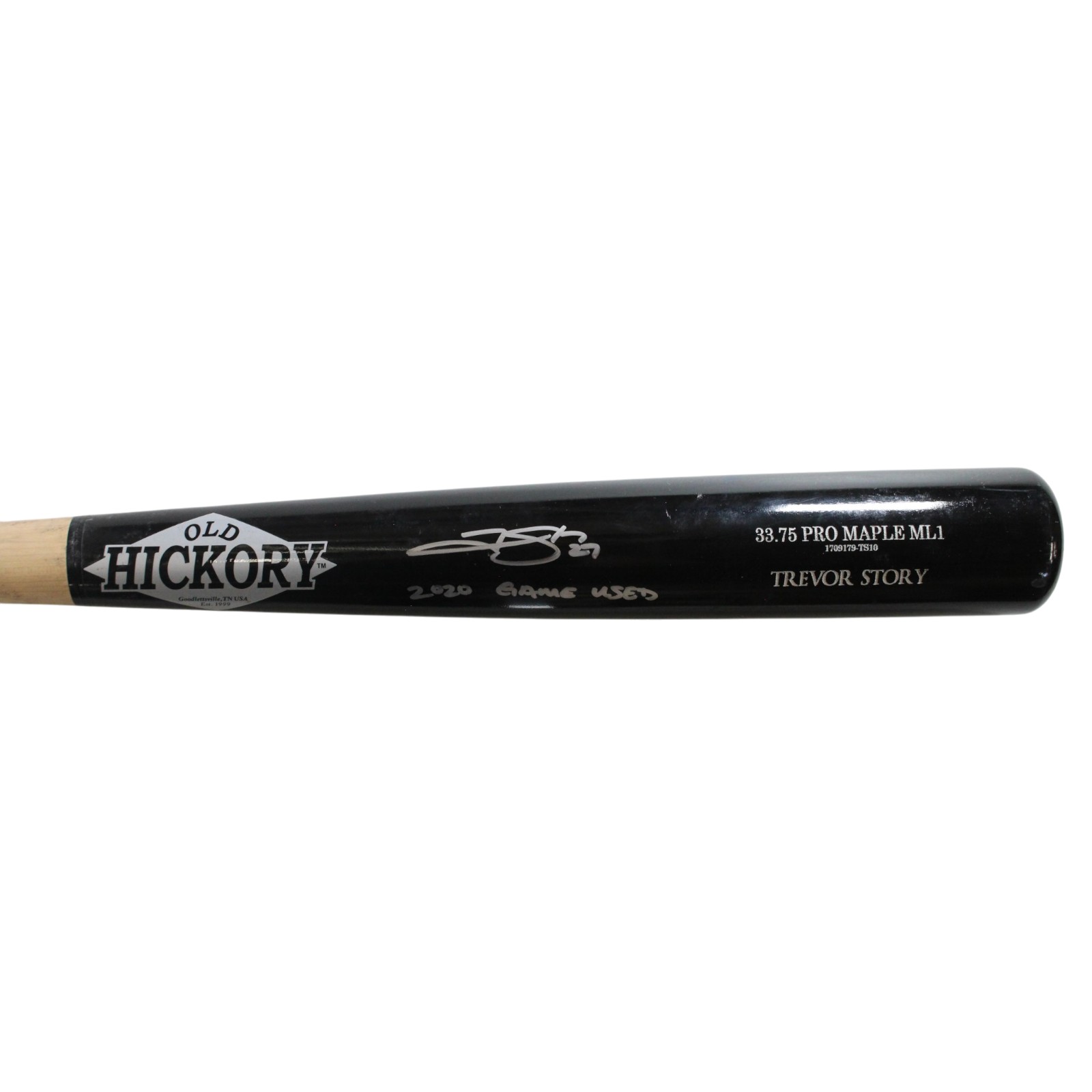 Trevor Story Signed Colorado Rockies Game Used '20 Old Hickory Bat Beckett 57826 4 Trevor Story Signed Colorado Rockies Game Used '20 Old Hickory Bat Beckett 57826