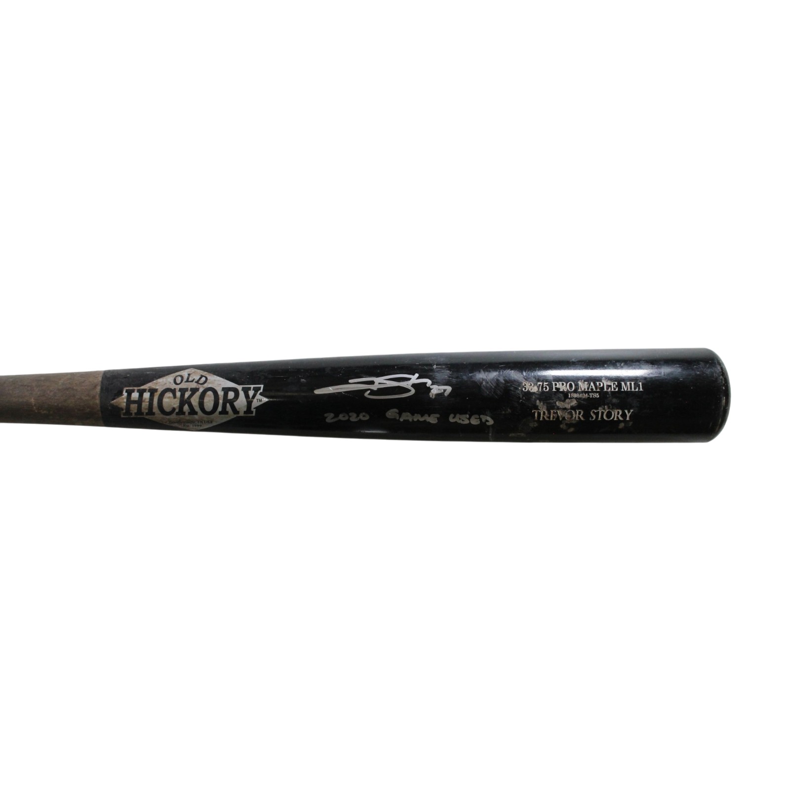 Trevor Story Signed Colorado Rockies Game Used '20 Old Hickory Bat Beckett 57827 3 Trevor Story Signed Colorado Rockies Game Used '20 Old Hickory Bat Beckett 57827