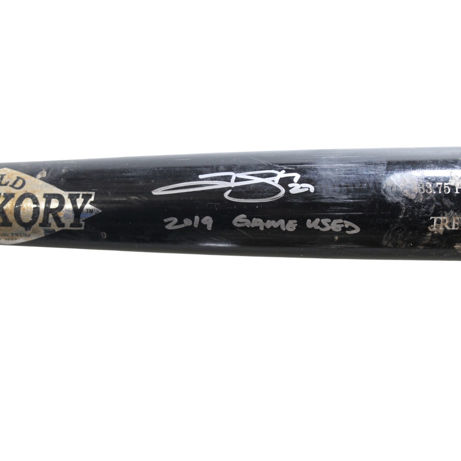 Trevor Story Signed Colorado Rockies Game Used '19 Old Hickory Bat Beckett 57823 4 Trevor Story Signed Colorado Rockies Game Used '19 Old Hickory Bat Beckett 57823