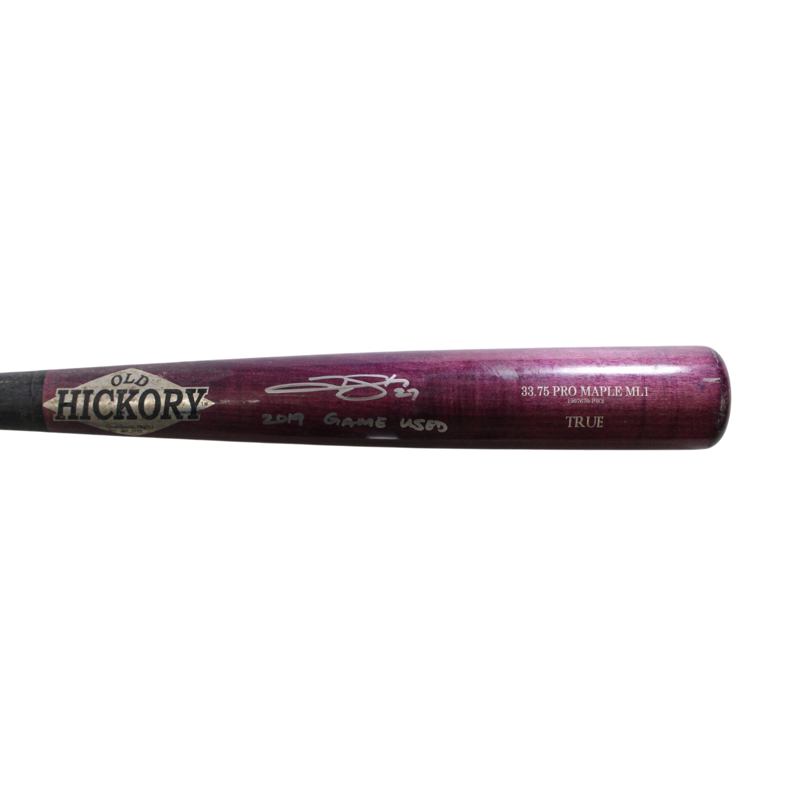 Trevor Story Signed Colorado Rockies Game Used '19 Old Hickory Bat Beckett 57822 3 Trevor Story Signed Colorado Rockies Game Used '19 Old Hickory Bat Beckett 57822