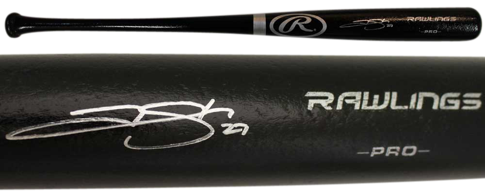 Trevor Story Signed Boston Red Sox Rawlings Black Baseball Bat Beckett