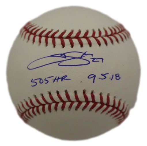 Trevor Story Autographed Colorado Rockies OML Baseball 505' HR Beckett