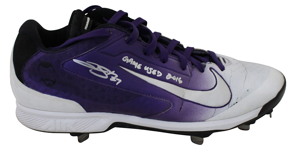 Trevor Story Autographed Colorado Rockies Game Used 2016 Nike Cleat JSA