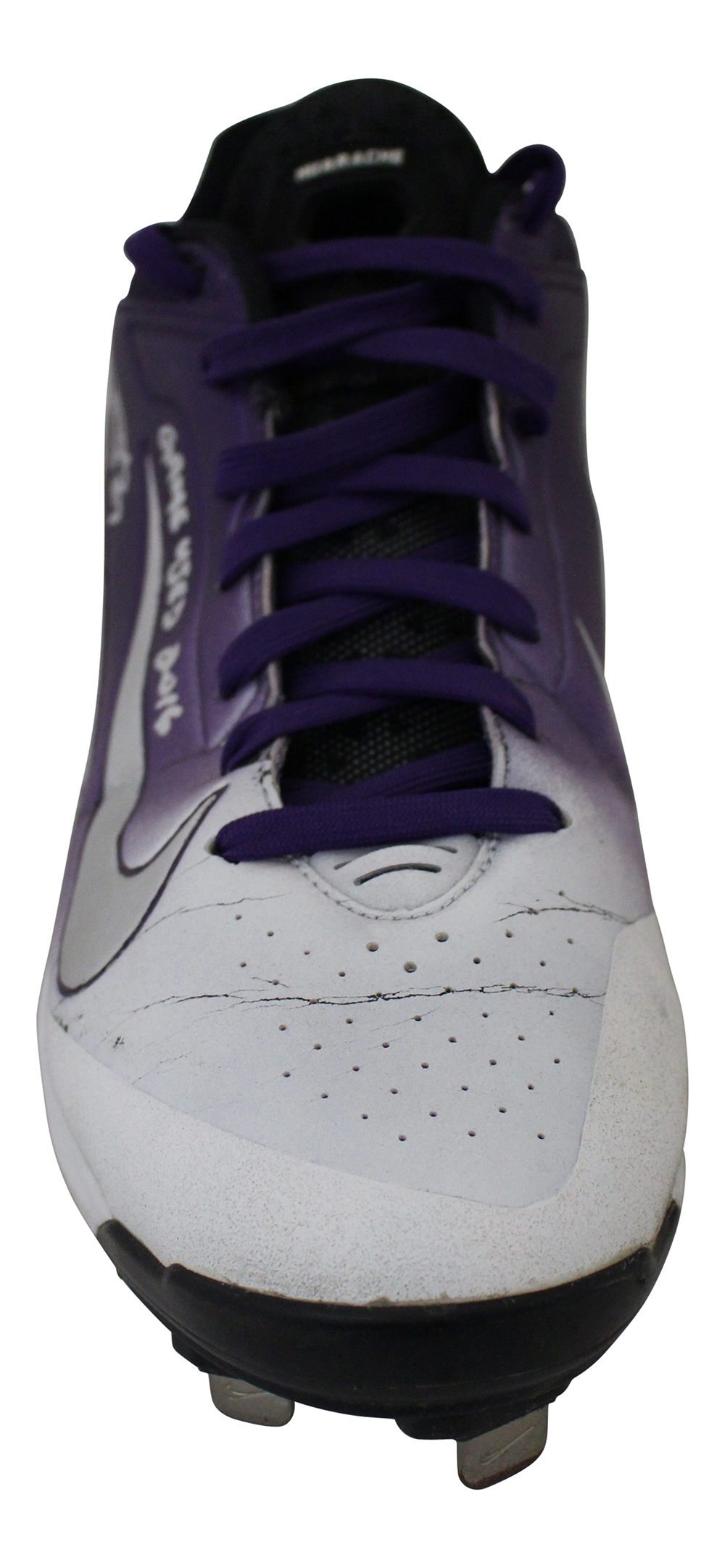 Trevor Story Autographed Colorado Rockies Game Used 2016 Nike Cleat JSA
