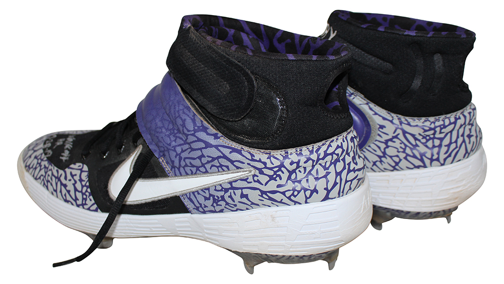 Trevor Story Signed Colorado Rockies Game Used Nike Cleats Walk Off HR