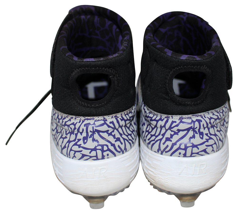 Trevor Story Signed Colorado Rockies Game Used Nike Cleats Walk Off HR