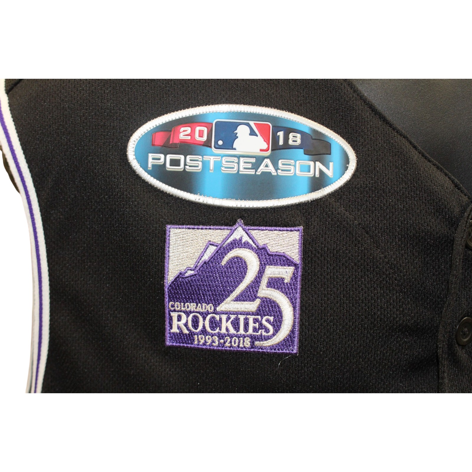 Trevor Story Signed '18 Postseason Game Issued Rockies Jersey 46 Beckett 57816 3 Trevor Story Signed '18 Postseason Game Issued Rockies Jersey 46 Beckett 57816