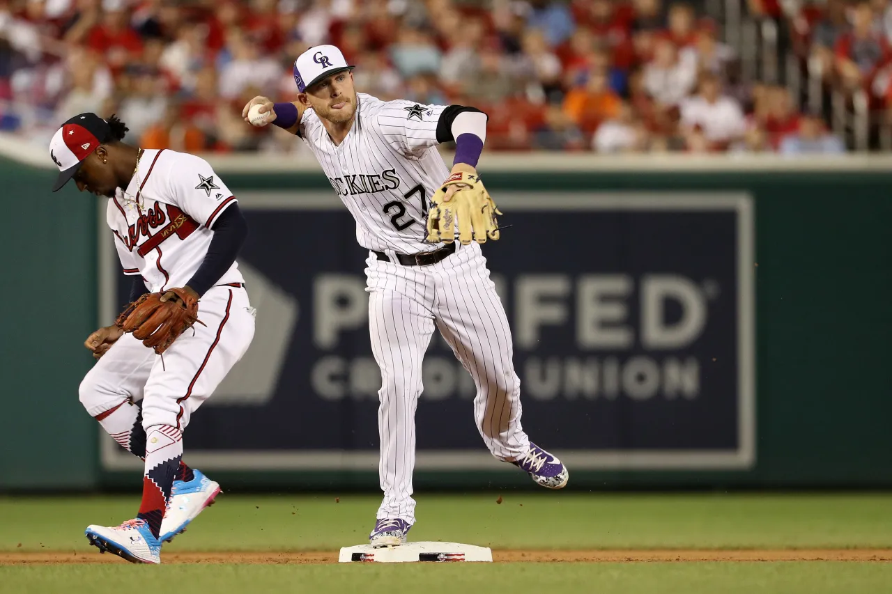 Trevor Story Signed '18 ASG Game Used Photomatched Rockies Jersey Bekett 57817 14 Trevor Story Signed '18 ASG Game Used Photomatched Rockies Jersey Bekett 57817