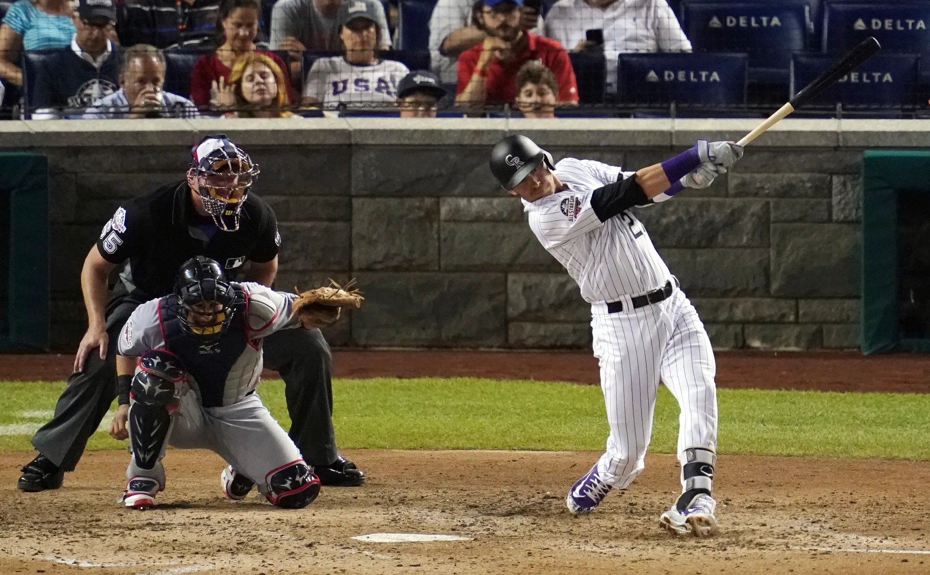 Trevor Story Signed '18 ASG Game Used Photomatched Rockies Jersey Bekett 57817 15 Trevor Story Signed '18 ASG Game Used Photomatched Rockies Jersey Bekett 57817