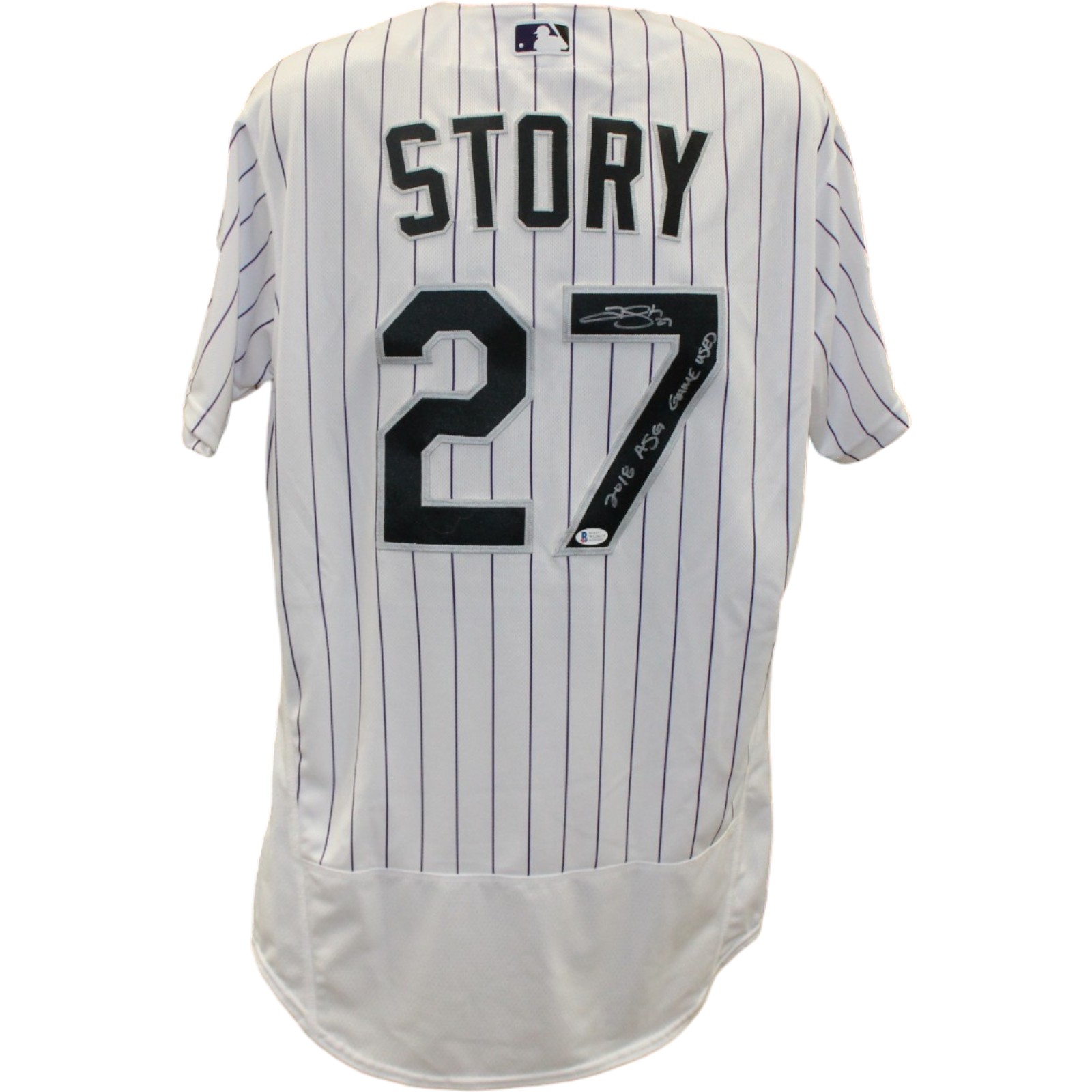 Trevor Story Signed '18 ASG Game Used Photomatched Rockies Jersey Bekett 57817 7 Trevor Story Signed '18 ASG Game Used Photomatched Rockies Jersey Bekett 57817