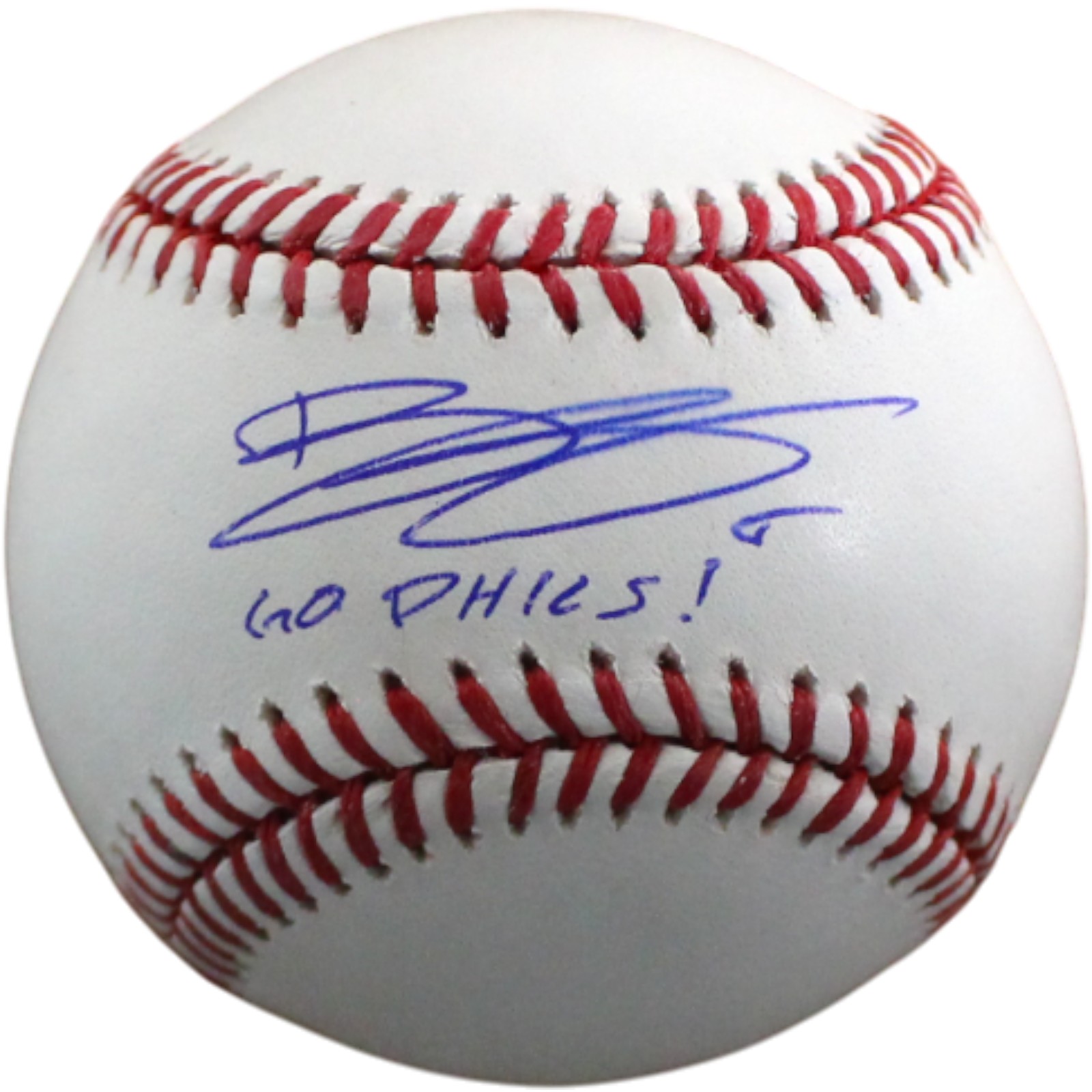 Bryson Stott Autographed Philadelphia Phillies OML Baseball Fanatics 54474
