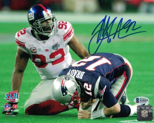 Michael Strahan Autographed/Signed New York Giants 8x10 Photo BAS 25945 PF