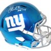 Michael Strahan Signed New York Giants Chrome Replica Helmet HOF BAS 26004