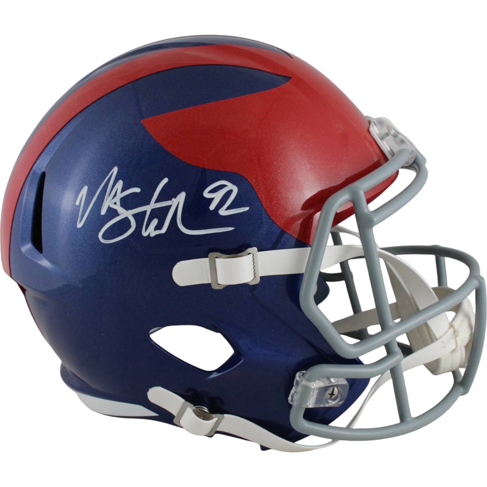 Michael Strahan Autographed New York Giants 24 Alt F/S Helmet Beckett 49838