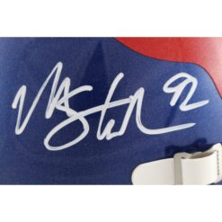 Michael Strahan Autographed New York Giants 24 Alt F/S Helmet Beckett 49838