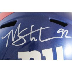 Michael Strahan Autographed/Signed New York Giants Spd F/S Helmet Beckett 49844