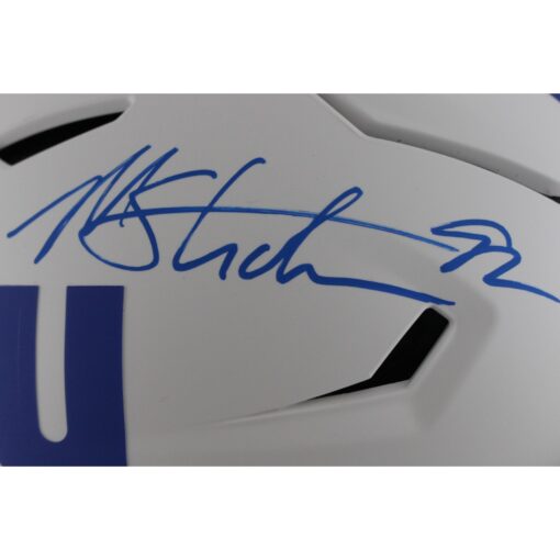Michael Strahan Autographed New York Giants SpeedFlex Helmet Beckett 49845