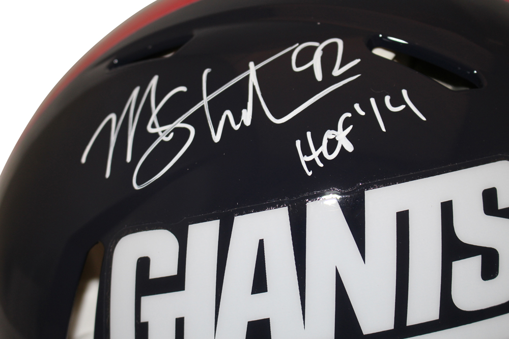 Michael Strahan Signed New York Giants Authentic TB Speed Helmet HOF BAS