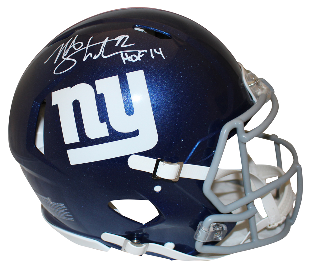 Michael Strahan Signed New York Giants Authentic Speed Helmet HOF BAS