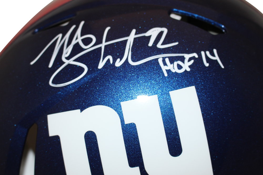 Michael Strahan Signed New York Giants Authentic Speed Helmet HOF BAS