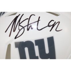 Michael Strahan Autographed New York Giants 24 STS Mini Helmet Beckett 53883