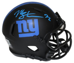 Michael Strahan Autographed New York Giants Eclipse Mini Helmet Beckett