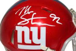 Michael Strahan Autographed New York Giants Flash Mini Helmet Beckett