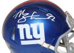 Michael Strahan Autographed New York Giants Speed Mini Helmet Beckett