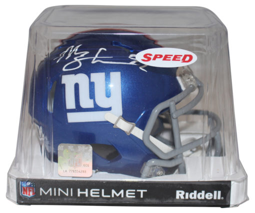 Michael Strahan Autographed New York Giants Speed Mini Helmet Beckett