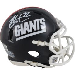 Michael Strahan Autographed New York Giants TB 80-99 Mini Helmet Beckett 49853