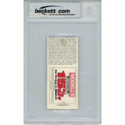 Michael Strahan Autographed New York Giants Ticket Stub 22.5 Sacks Beckett 46067