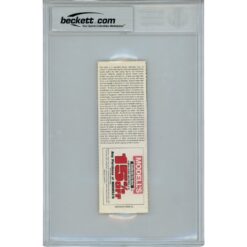 Michael Strahan Autographed New York Giants Ticket Stub 22.5 Sacks Beckett 46065