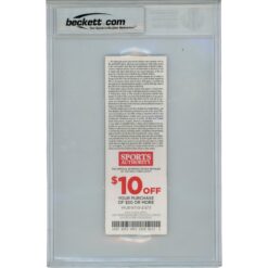 Michael Strahan Autographed New York Giants 9/16/12 Ticket Stub Beckett 46074