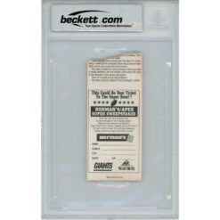 Michael Strahan Autographed New York Giants 9/4/94 Ticket Stub Beckett 46066