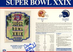 Dana Stubblefield Autographed San Francisco 49ers SB XXXIX Patch Beckett 54952