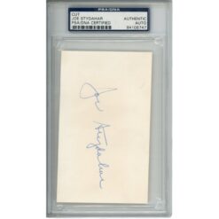 Joe Stydahar Autographed/Signed Chicago Bears 3x5" Cut PSA Slabbed 54787