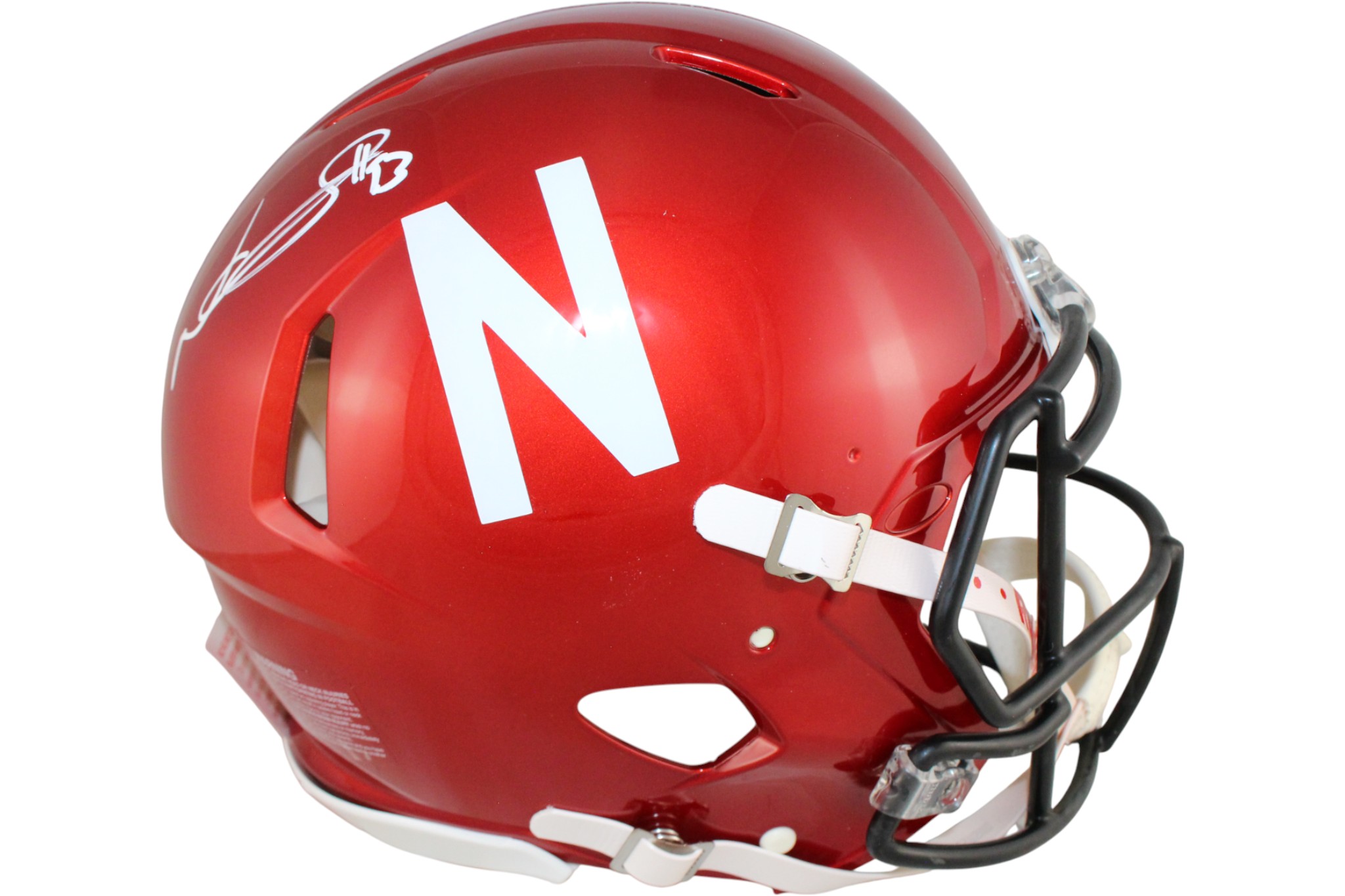 Ndamukong Suh Signed Nebraska Cornhuskers Authentic Flash Helmet Beckett 52772