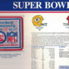 Super Bowl I Patch As Is Stat Card Official Willabee & Ward