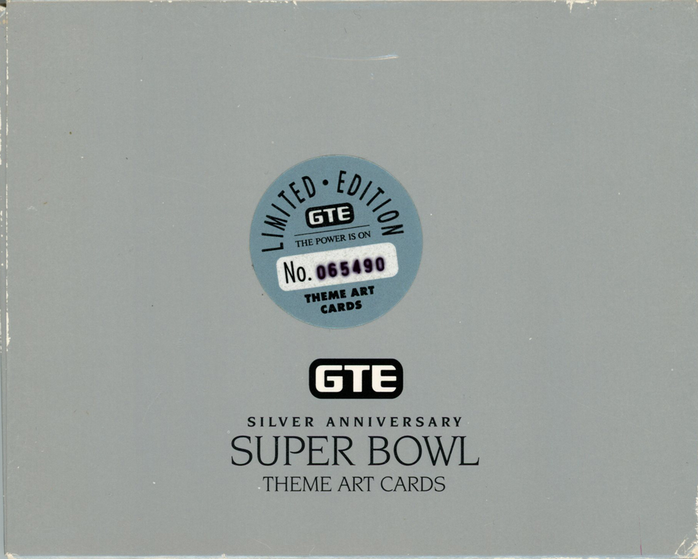 Super Bowl XXV Silver Anniversary Theme Art Cards As Is 32264