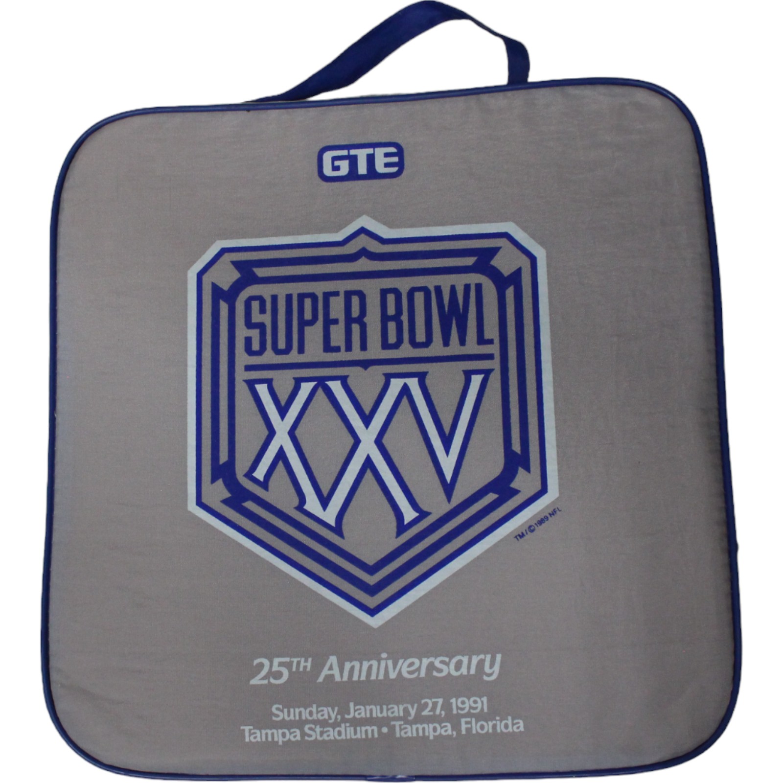 Super Bowl XXV Seat Cushion NY Giants vs Buffalo Bills 25th Anv 45868
