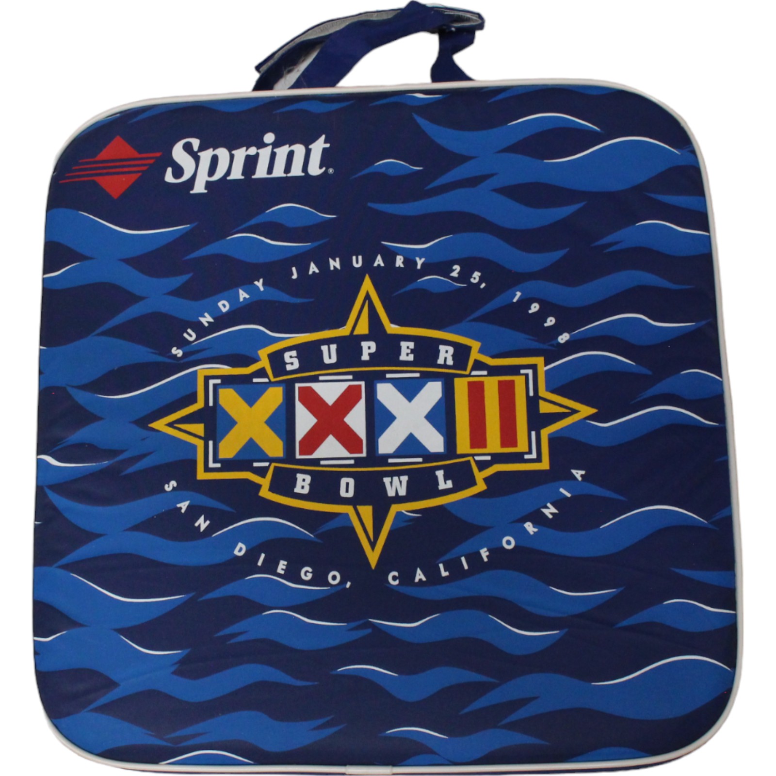 Super Bowl XXXII Seat Cushion Denver Broncos vs Green Bay Packers 45872