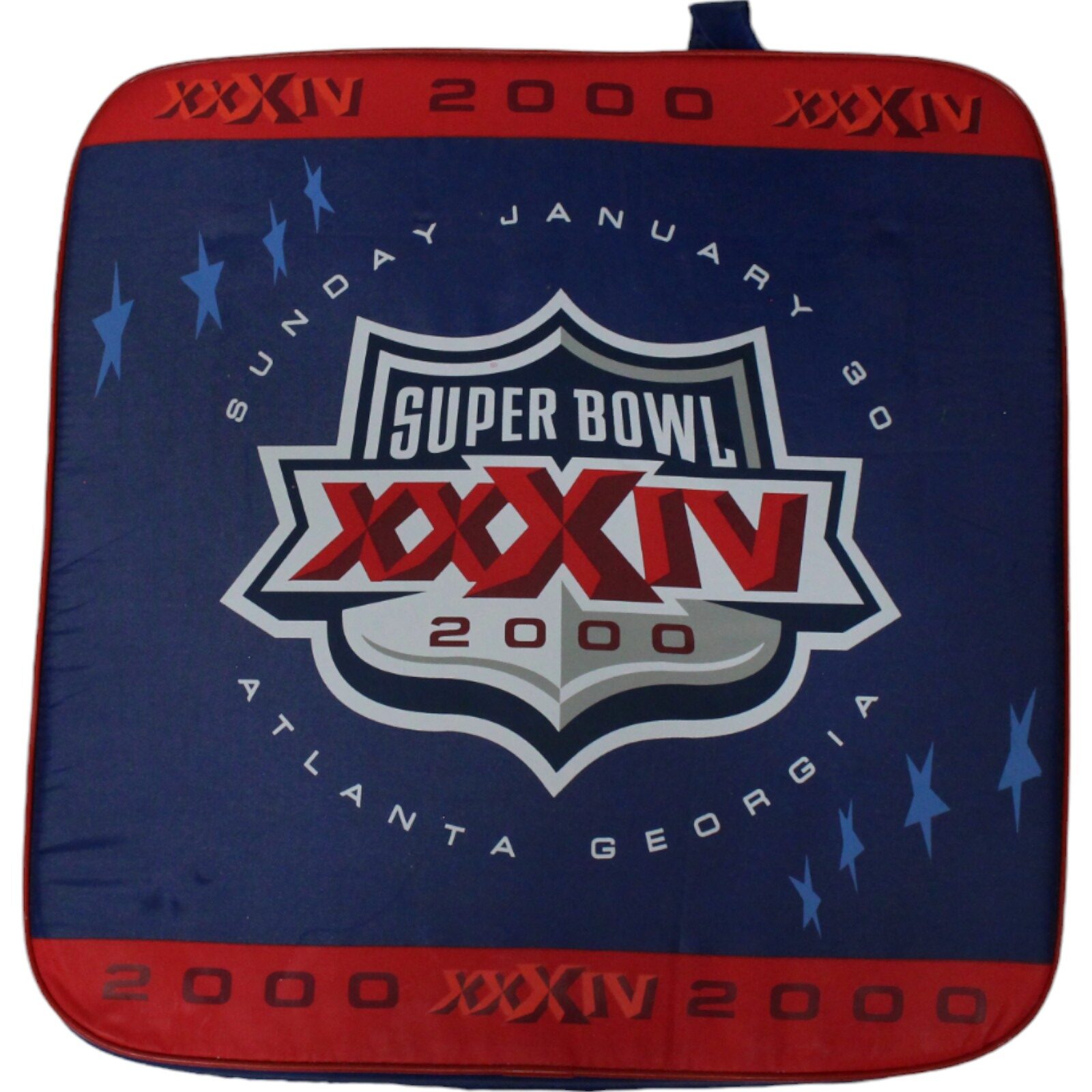 Super Bowl XXXIV Seat Cushion St Louis Rams vs Tennessee Titans 45869