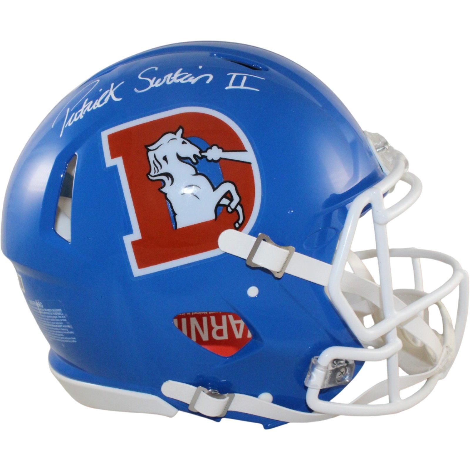 Patrick Surtain Autographed Denver Broncos Authentic TB Helmet Beckett 56436