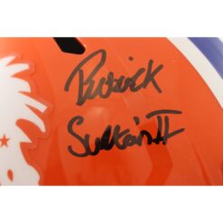 Patrick Surtain Autographed Denver Broncos F/S TB Helmet Beckett Witness 56410